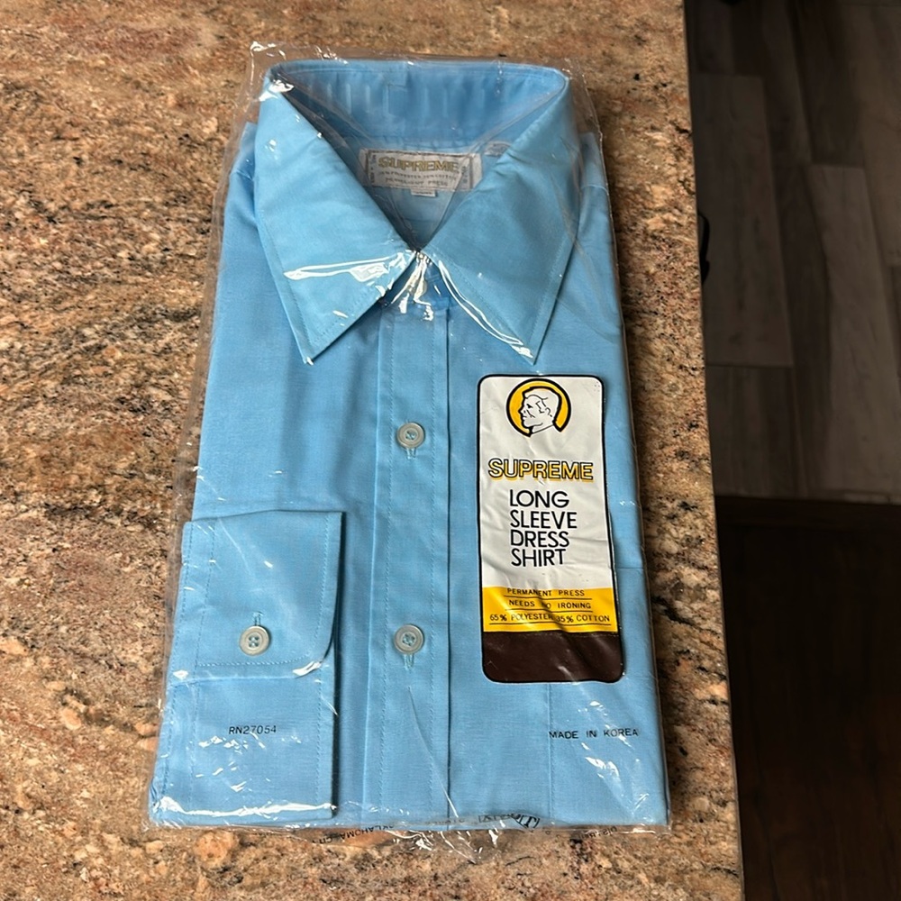 Supreme - Long Sleeve Dress Shirt. Size:      16 1/2 -32